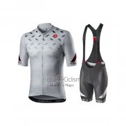 Castelli Ropa Ciclismo Culotte Corto 2021 Hombre Mangas Cortas Gris Blanco (5)